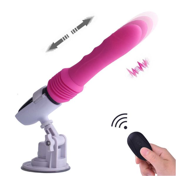 Image of ENH 833598291 toy gun machine usb charging fully automatic telescopic 45mm3 speed 10 frequency female masturbation device i of new pumping and inserting