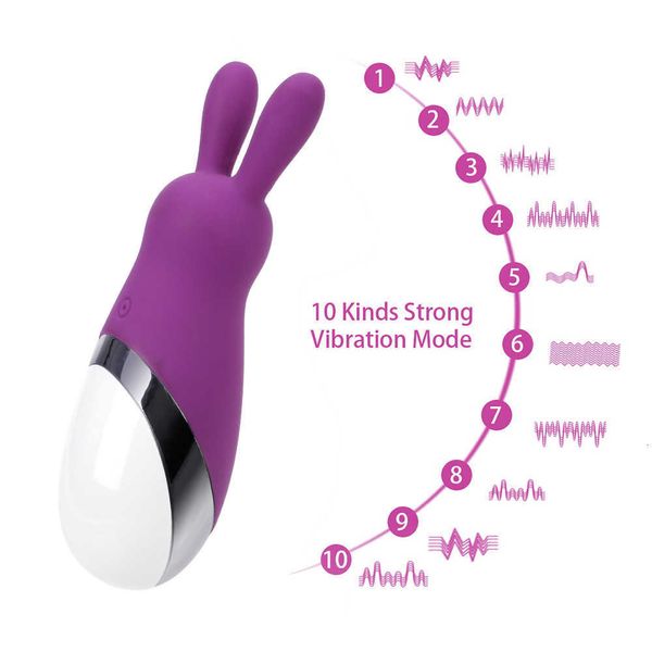 Image of ENH 833617692 toys masager toy electric massagers vibrating spear vatine body massage toys for woman cute rabit three head clitoris vagina stimulation fem