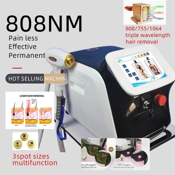 Image of ENH 873230141 755nm 808nm 1064nm 3 wavelength diode laser 808nm laser hair removal machine for salon 808 ipl hair remover2022 newest