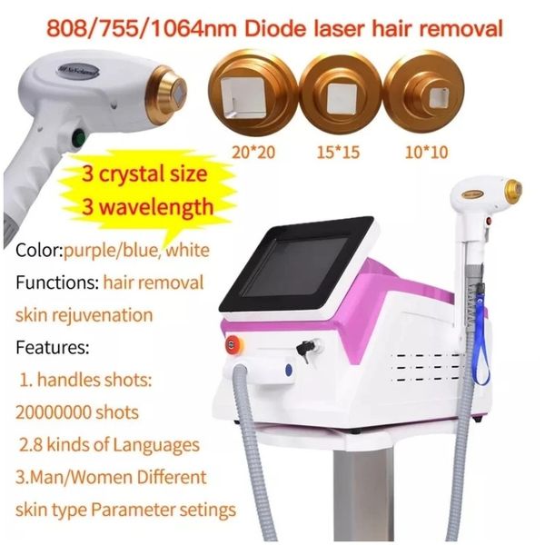 Image of ENH 875125526 2023 808 nm 755 1064nm diode laser device hair removal alexan drite laser for hair removal effect 2000w high power laser
