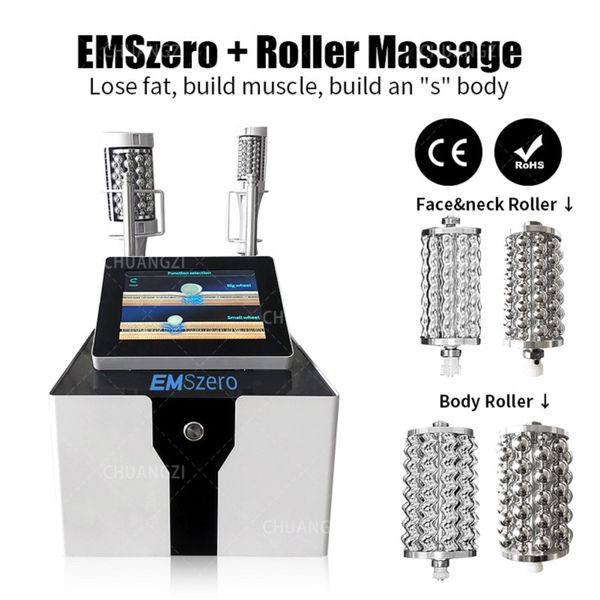 Image of ENH 875431268 2023 emszero dlsemslim neo nova 14 tesla hi-emt machine stimulation radio frequency handles option roller massage