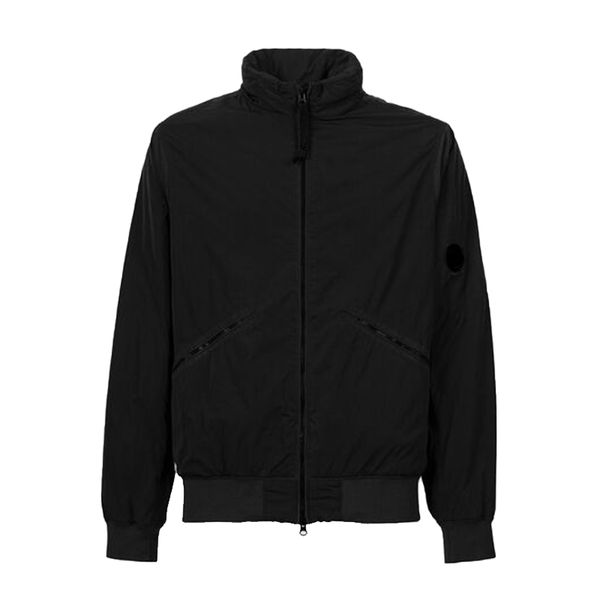 Image of ENM 716710033 summer frivolous men&#039s jacket trend black tooling coat casual solid shirt lapel lens european and american simple outerwea