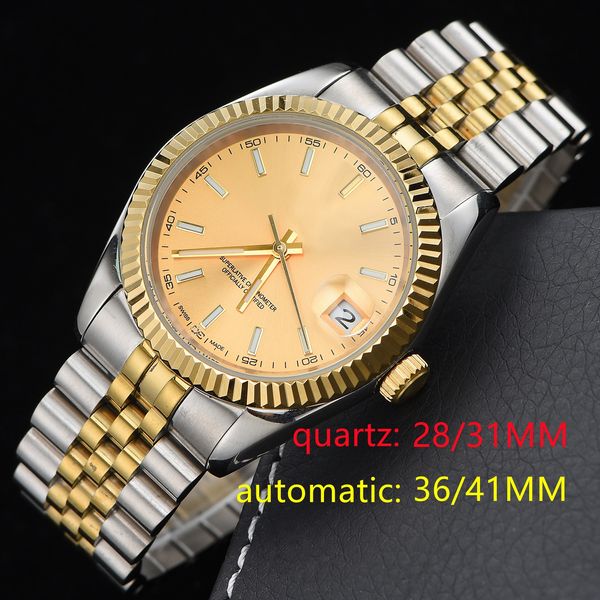 Image of ENM 722663949 28/31mm quartz 36/41mm automatic womens watches 2813 movement stainless steel watch waterproof luminous mens mechanical wristwatches gift