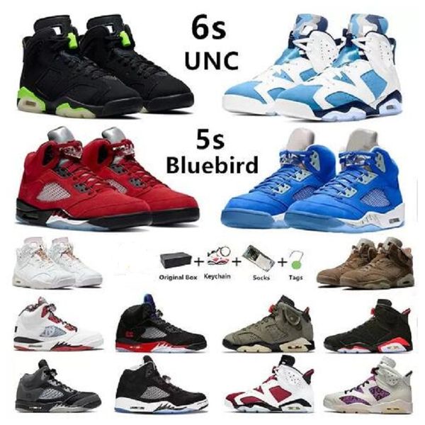 Image of ENS 755879775 with box 6 6s men women sneakers basketball shoes unc carmine infrared white hare sports blue black cat bordeaux fashion mens trainers us 5