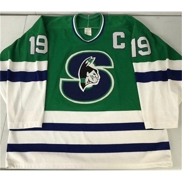 Image of ENSP 700047275 37403740rare hockey jersey men youth women vintage customize ahl springfield 1990-93 picard size s-5xl custom any name or number