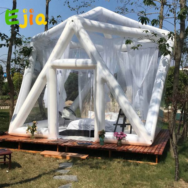 Image of ENSP 793414166 3/4m house l restaurant commercial transparent scenic starry triangle inflatable bubble room house tent outdoor activities