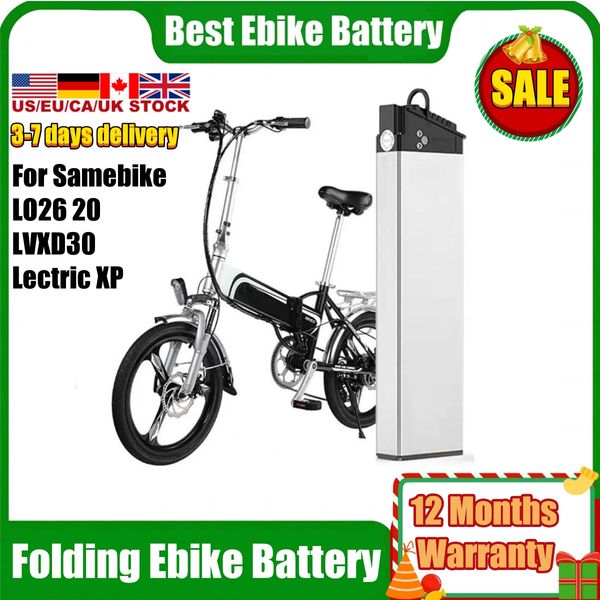 Image of ENSP 850232692 48 volt ebike battery 48v 104ah 128ah 14ah built-in electric bike battery for city folding electric bike samebike lo26 20lvxd battery 350w