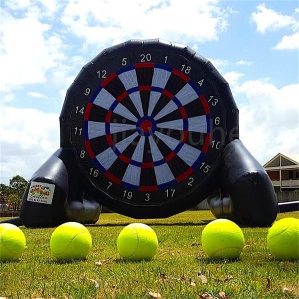 Image of ENSP 851165335 outdoor games customized sticky soccer target sport game inflatable dartboard giant street panna soccer cage field oxford balloon for sale