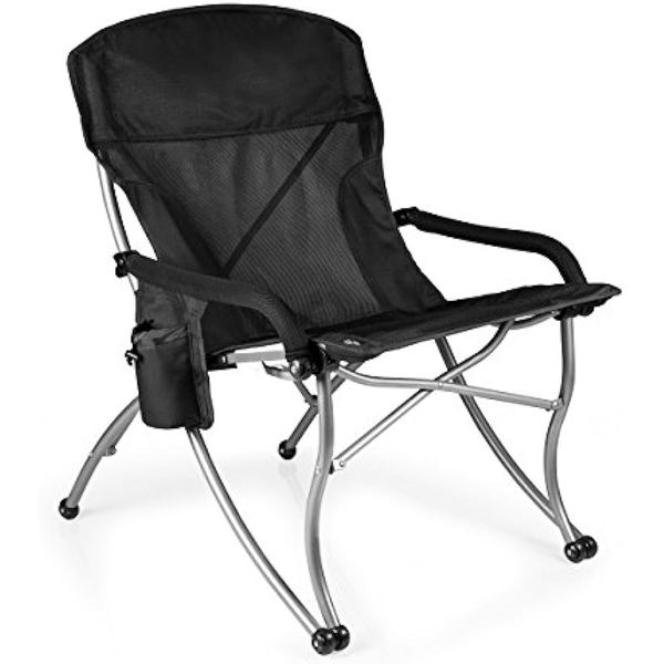Image of ENSP 852319213 pt-xl heavy duty camping chair xl beach chair 400 lb capacity outdoor folding camp chair