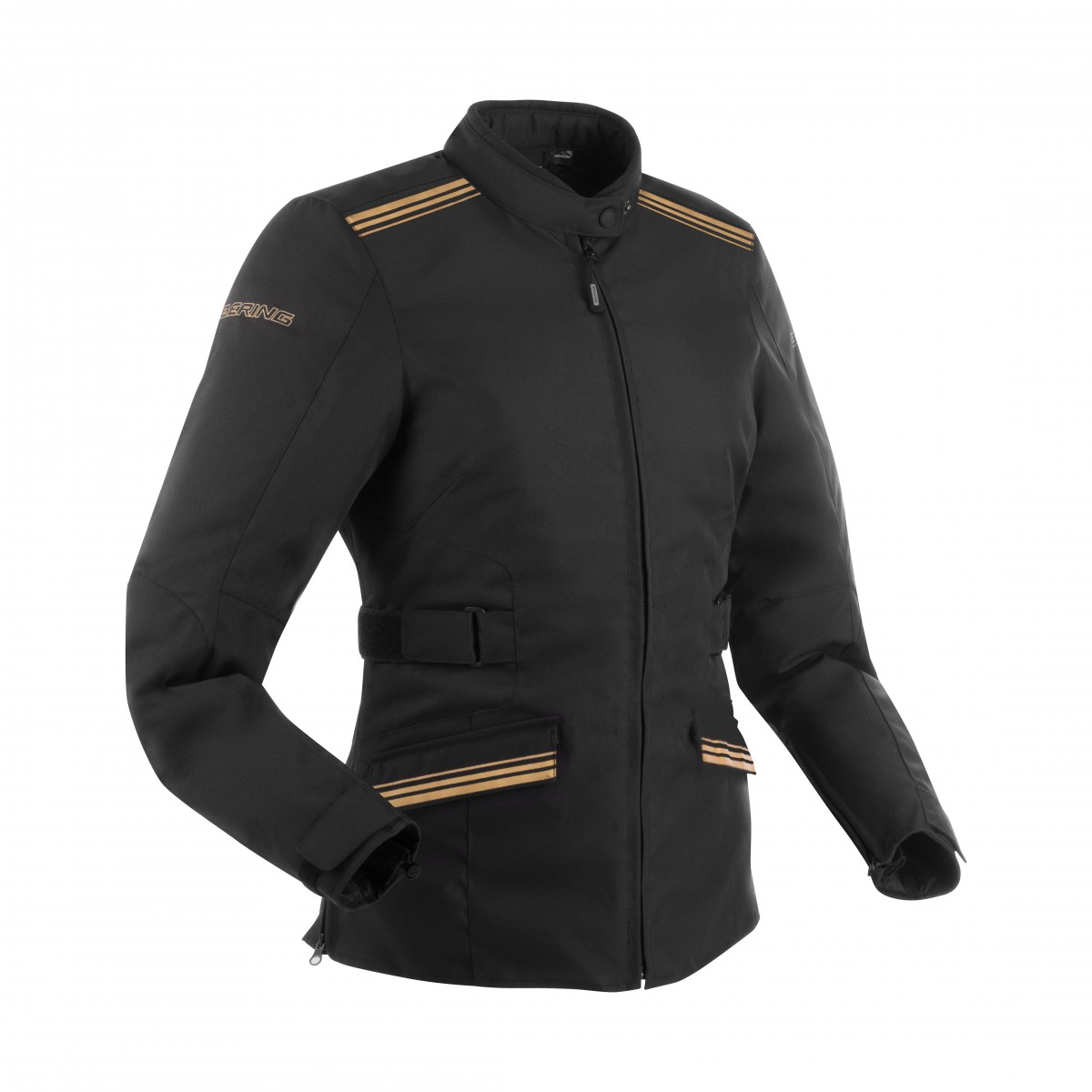 Image of EU Bering Lady Shine Noir Or Blouson Taille T1