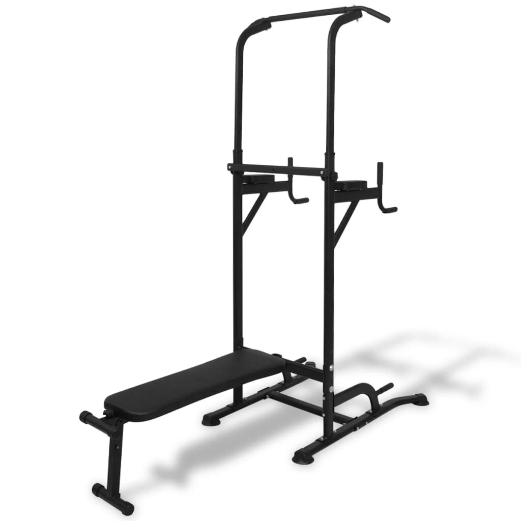 Image of [EU Direct] Bominfit 2-in-1 Multi-purpose Adjustable Power Tower With Sit-up Bench 150kg Maximum Load Capacity Multifunc