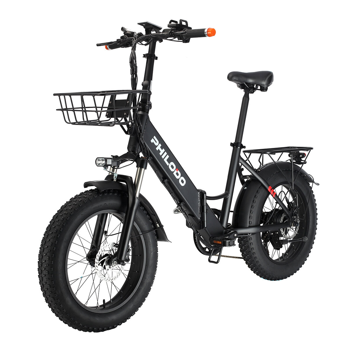 Image of [EU Direct] PHILODO H4 250W 48V 13Ah 20*4inch Fat Tire Electric Bicycle 40-60KM Mileage 150KG Payload Electric Bike