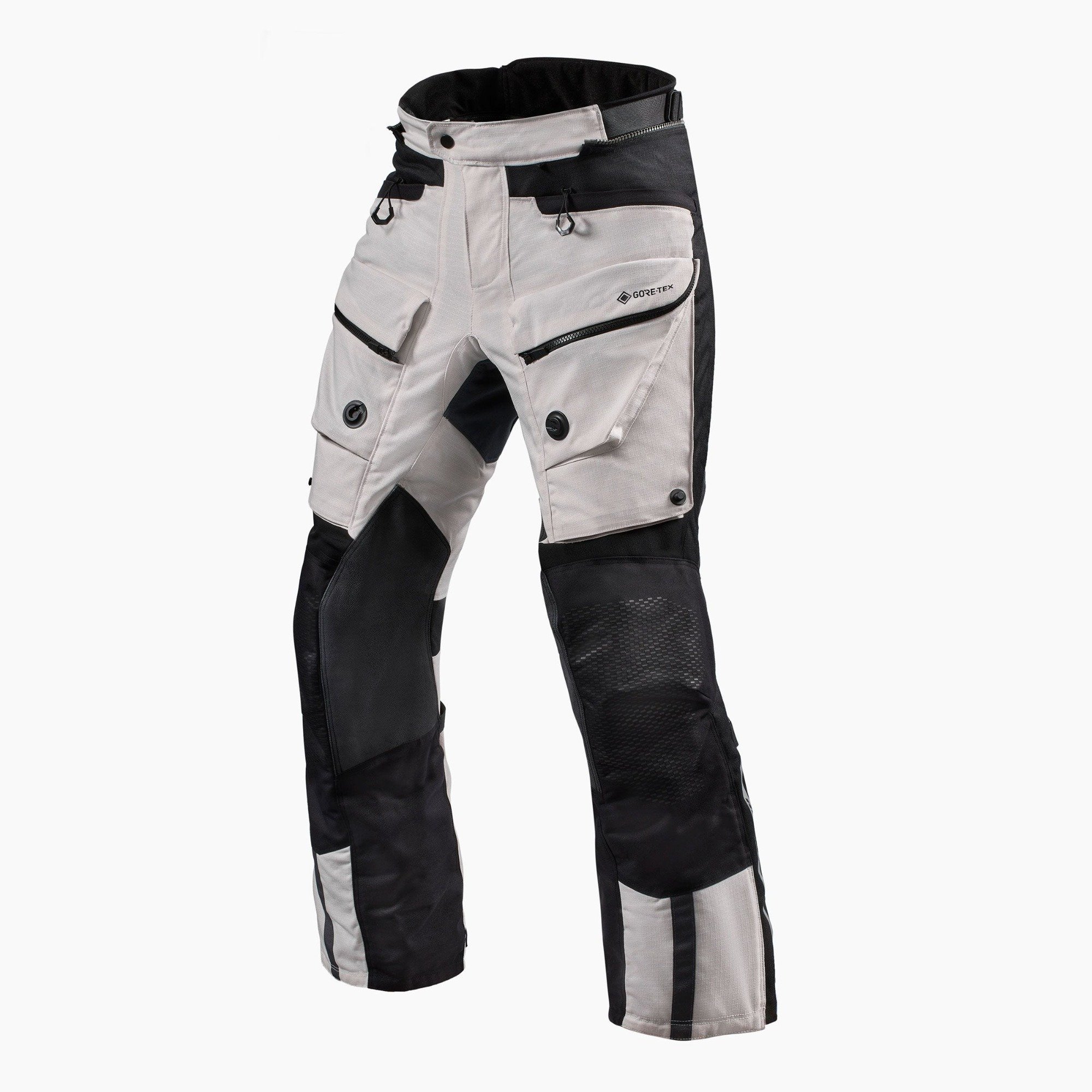 Image of EU REV'IT! Defender 3 GTX Argent Noir Standard Pantalon Taille 2XL