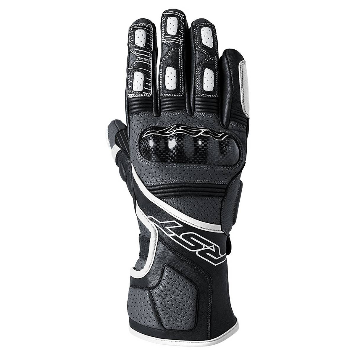 Image of EU RST Fulcrum Gloves Grey White Black Taille 11