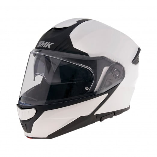 Image of EU SMK Gullwing Blanc Casque Modulable Taille M
