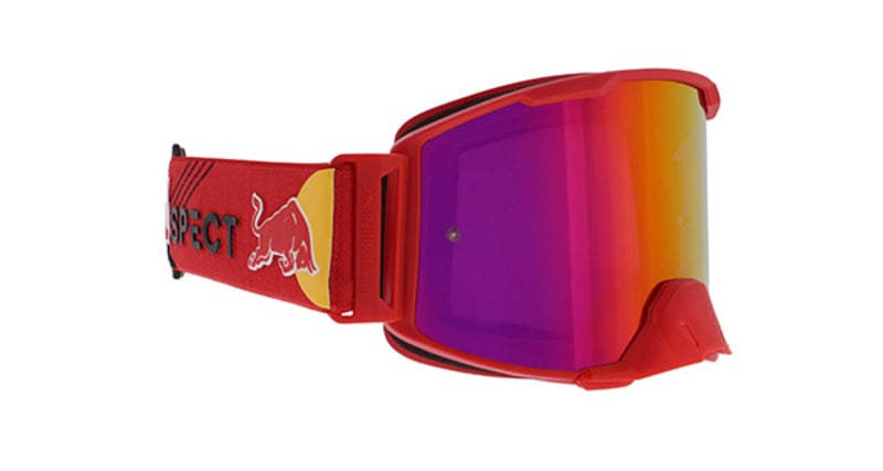 Image of EU Spect Red Bull Strive Mx Goggles Red Purple Red Flash Purple Red Mirror S2 Taille