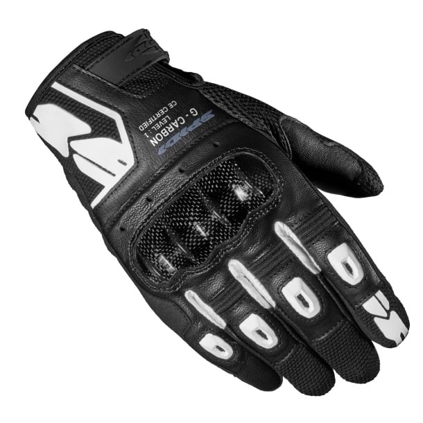 Image of EU Spidi G-Carbon Noir Blanc Gants Taille L