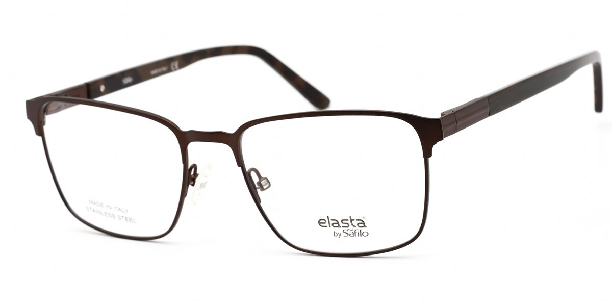 Image of Elasta E 3124 04IN Óculos de Grau Marrons Masculino PRT