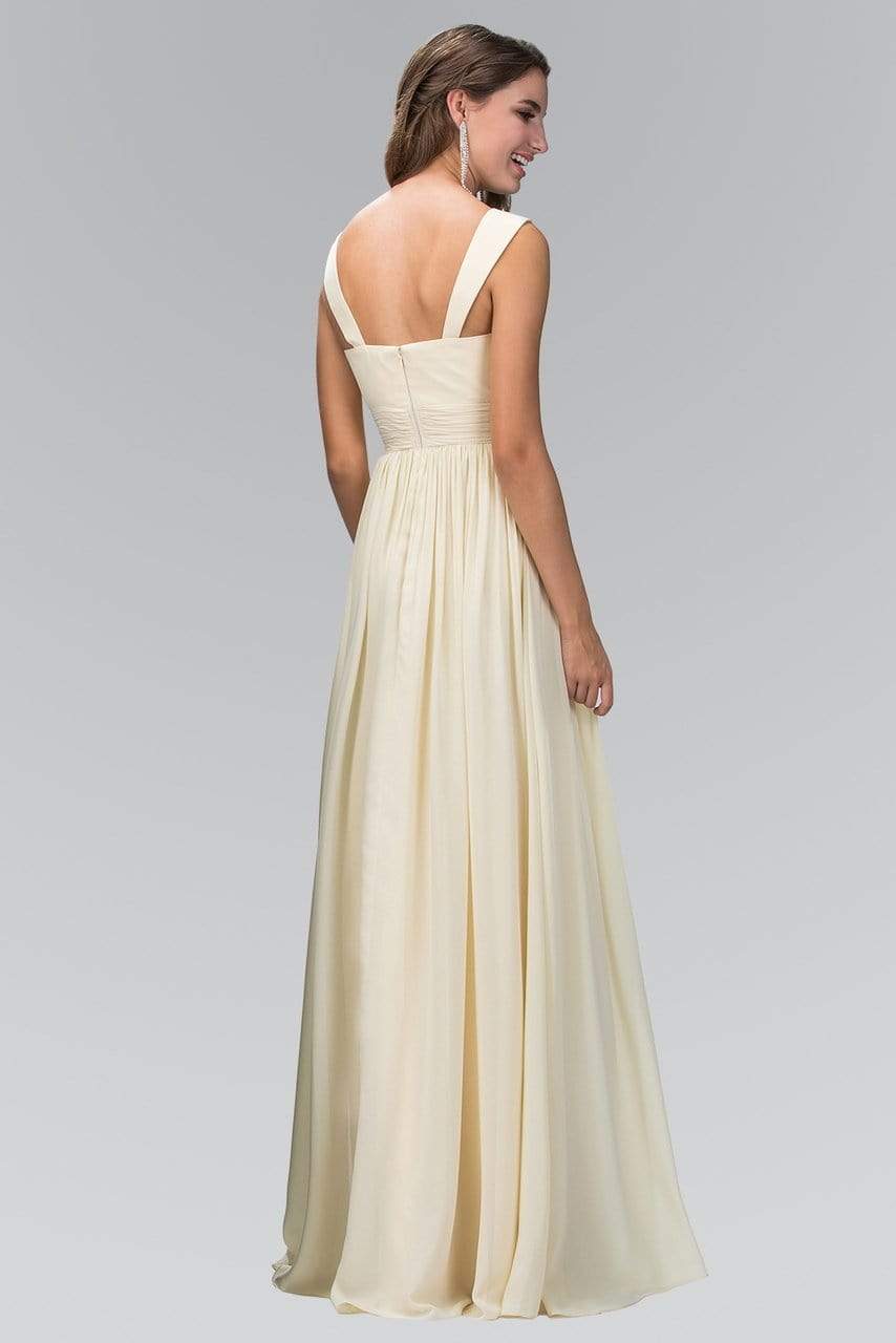 Image of Elizabeth K - GL1386 Sleeveless Shoulder Straps Chiffon Long Dress