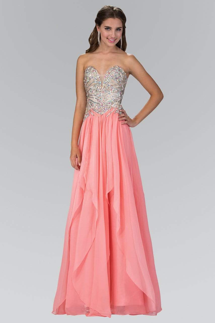 Image of Elizabeth K - GL2092 Strapless Beaded Corset Gown