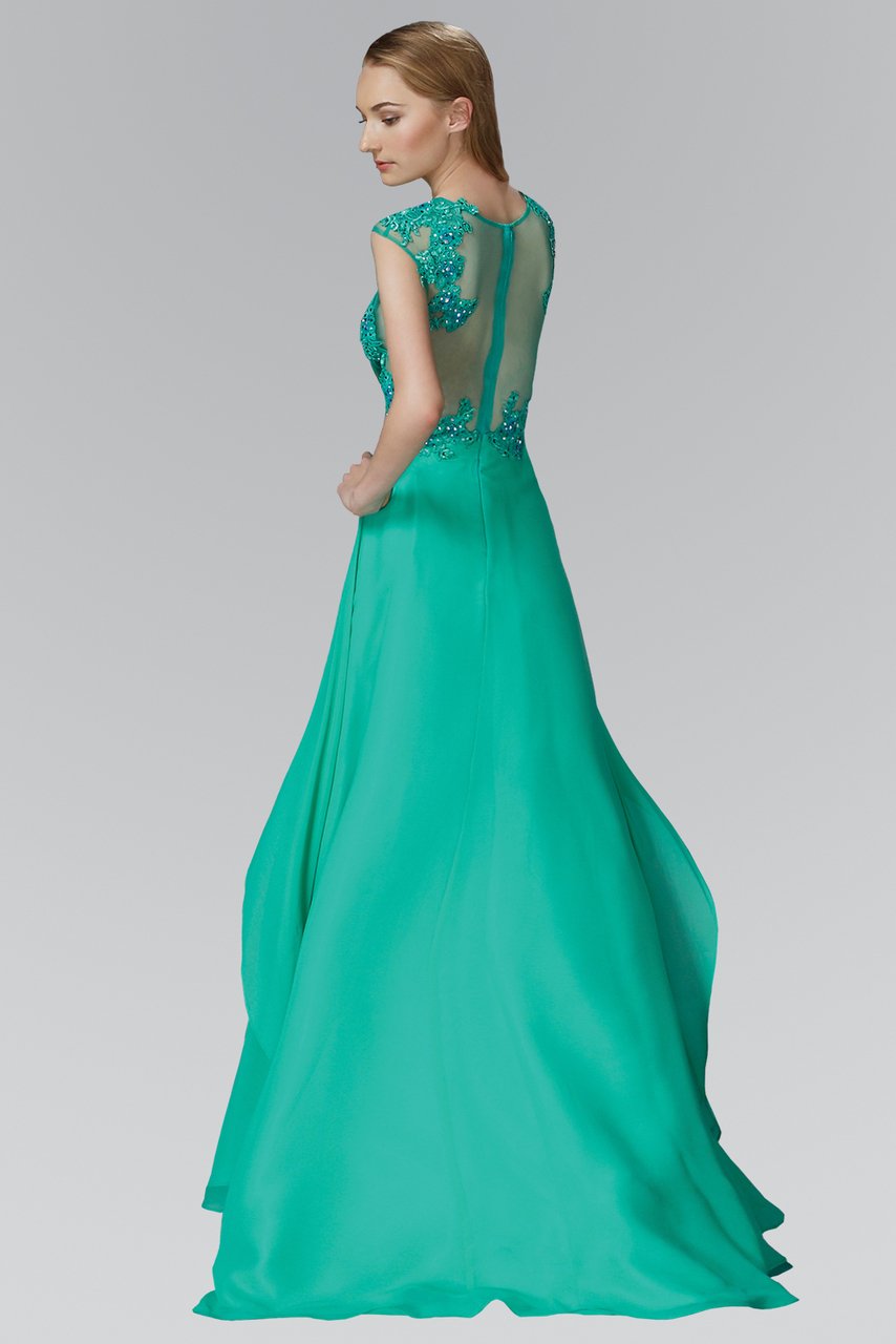 Image of Elizabeth K - GL2108 Embellished Bateau Neck A-Line Gown