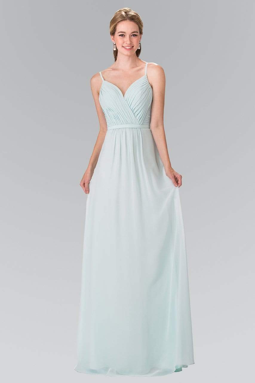 Image of Elizabeth K - GL2374 Sweetheart Spaghetti Strap Ruched Bodice Dress