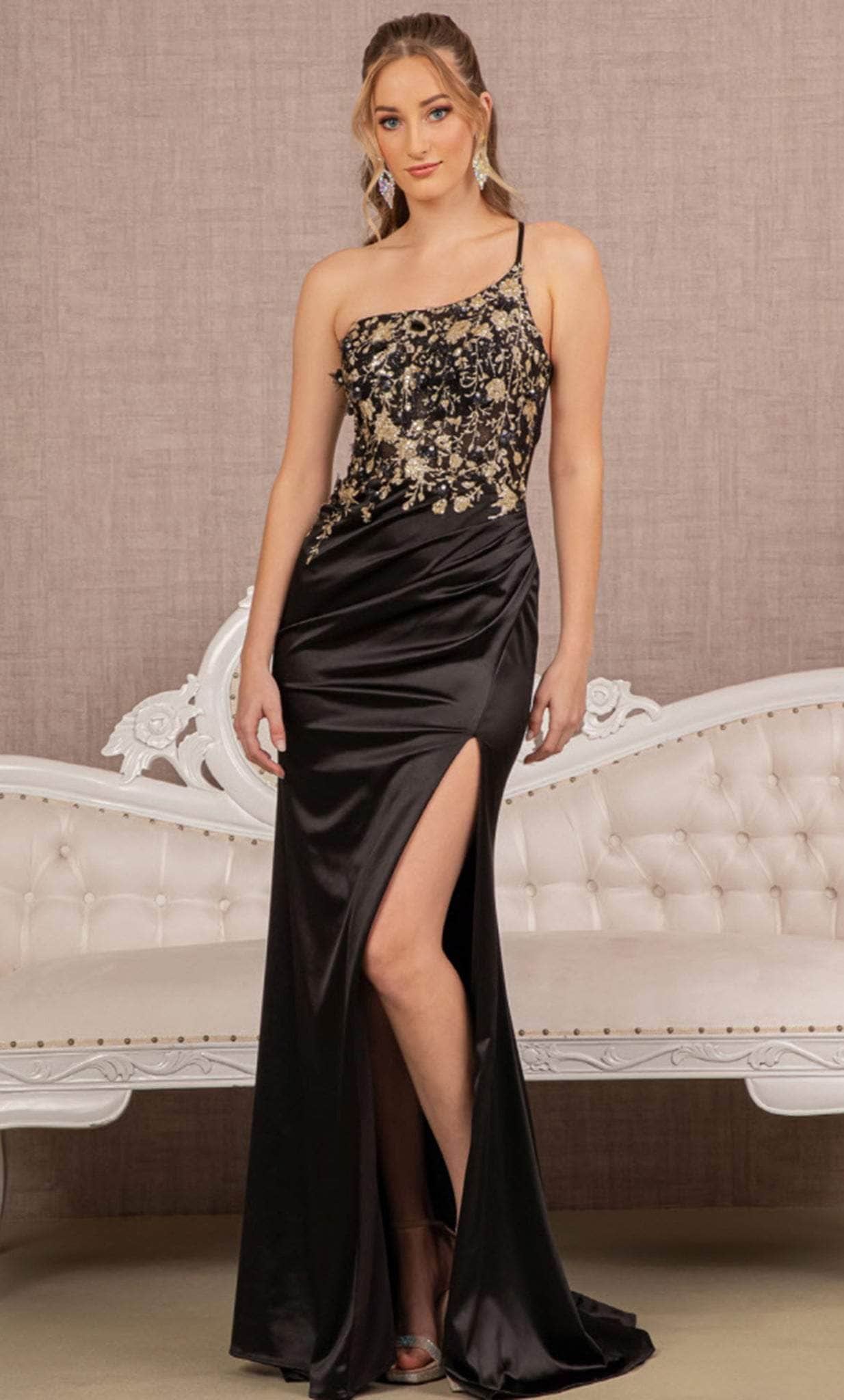Image of Elizabeth K GL3125 - Beaded One Shoulder Prom Dress