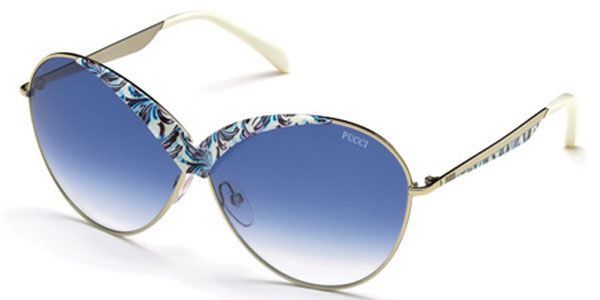 Image of Emilio Pucci EP0029 33W 65 Lunettes De Soleil Femme Dorées FR