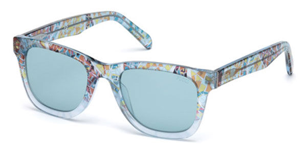 Image of Emilio Pucci EP0054 92X 51 Lunettes De Soleil Femme Bleues FR