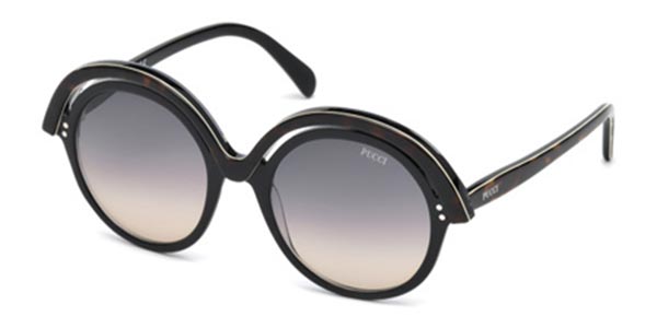 Image of Emilio Pucci EP0065 01B 53 Lunettes De Soleil Femme Noires FR