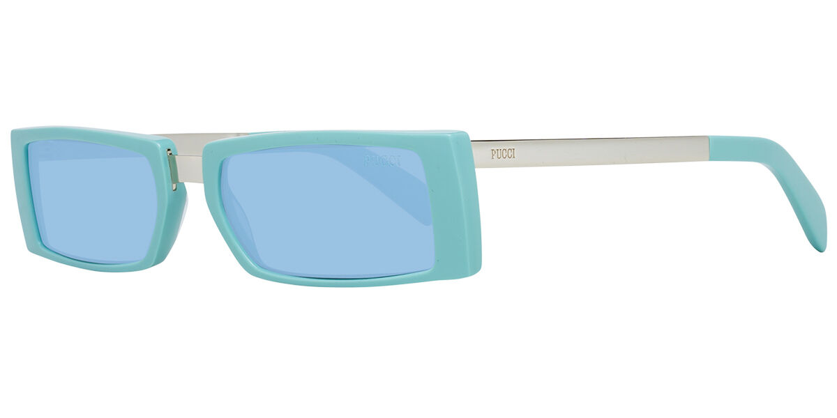 Image of Emilio Pucci EP0126 93V 53 Lunettes De Soleil Femme Bleues FR