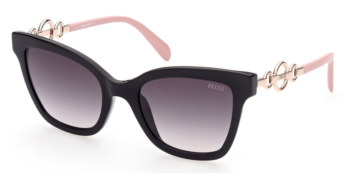 Image of Emilio Pucci EP0158 01B 54 Lunettes De Soleil Femme Noires FR