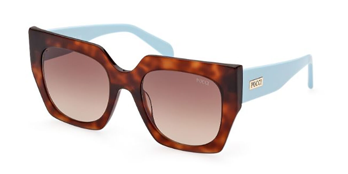 Image of Emilio Pucci EP0197 53F 52 Lunettes De Soleil Femme Tortoiseshell FR