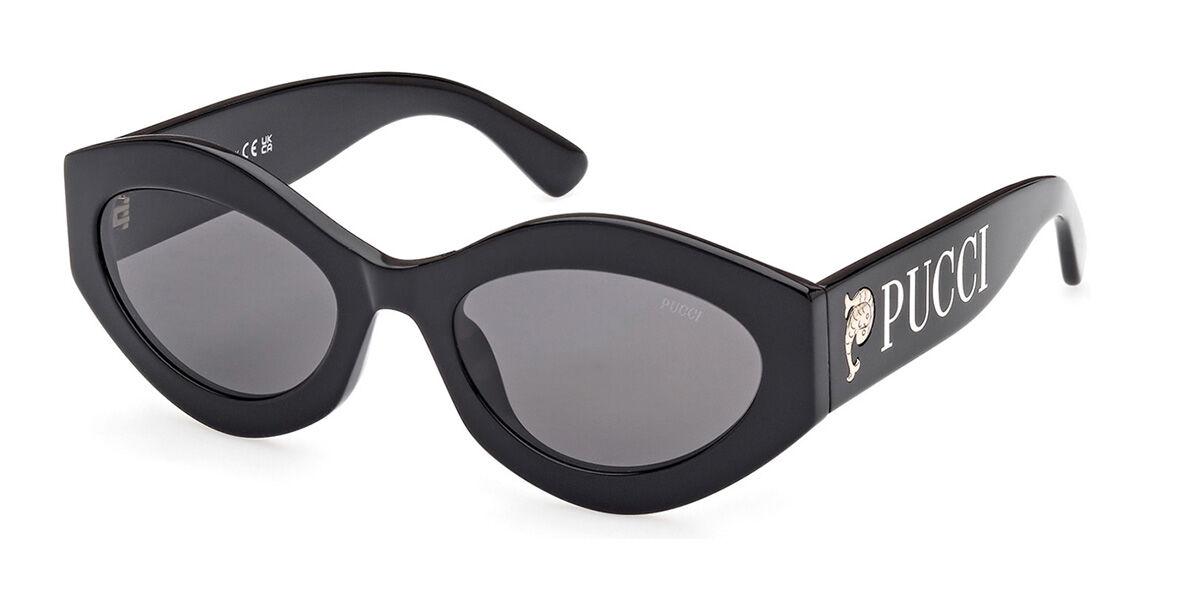 Image of Emilio Pucci EP0208 01A 54 Lunettes De Soleil Femme Noires FR