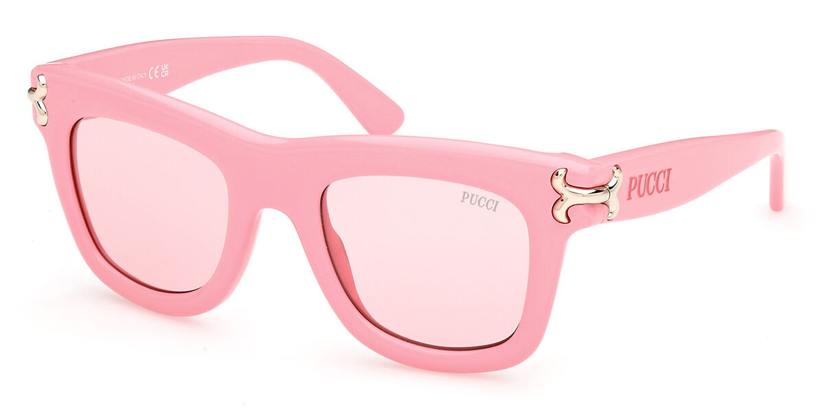 Image of Emilio Pucci EP0222 72S 50 Lunettes De Soleil Femme Roses FR