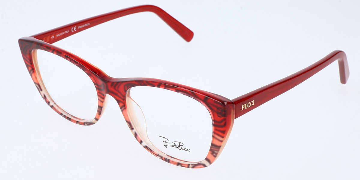 Image of Emilio Pucci EP2670 816 50 Czerwone Damskie Okulary Korekcyjne PL