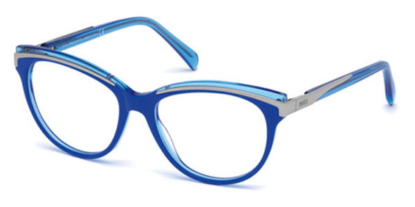 Image of Emilio Pucci EP5038 090 53 Niebieskie Damskie Okulary Korekcyjne PL