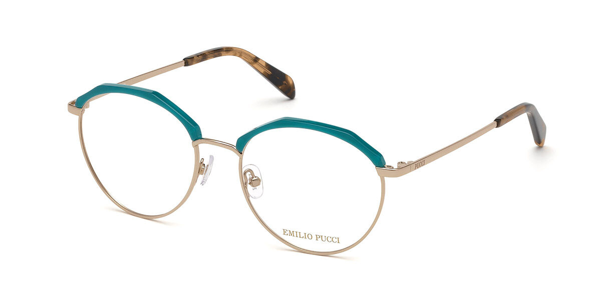 Image of Emilio Pucci EP5103 089 52 Zielone Damskie Okulary Korekcyjne PL