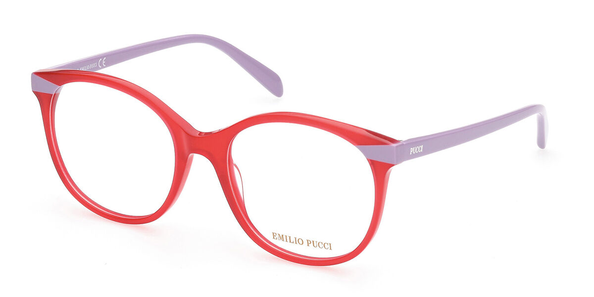 Image of Emilio Pucci EP5157 068 53 Czerwone Damskie Okulary Korekcyjne PL