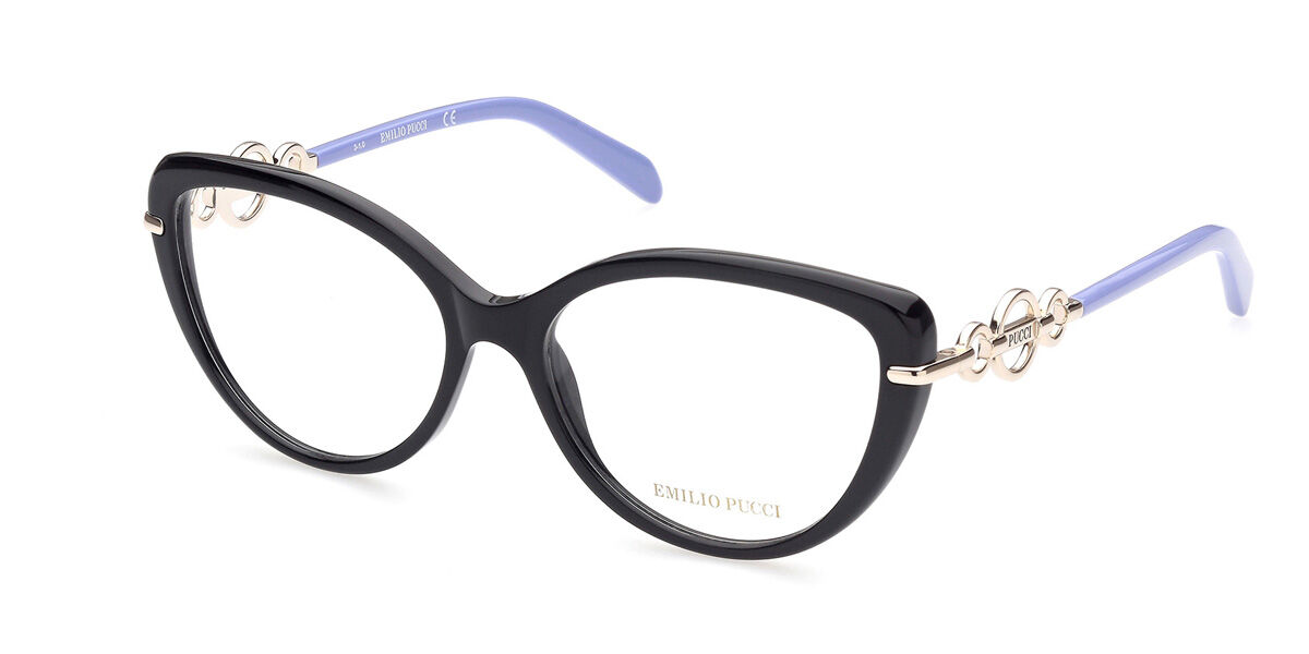 Image of Emilio Pucci EP5162 001 56 Czarne Damskie Okulary Korekcyjne PL