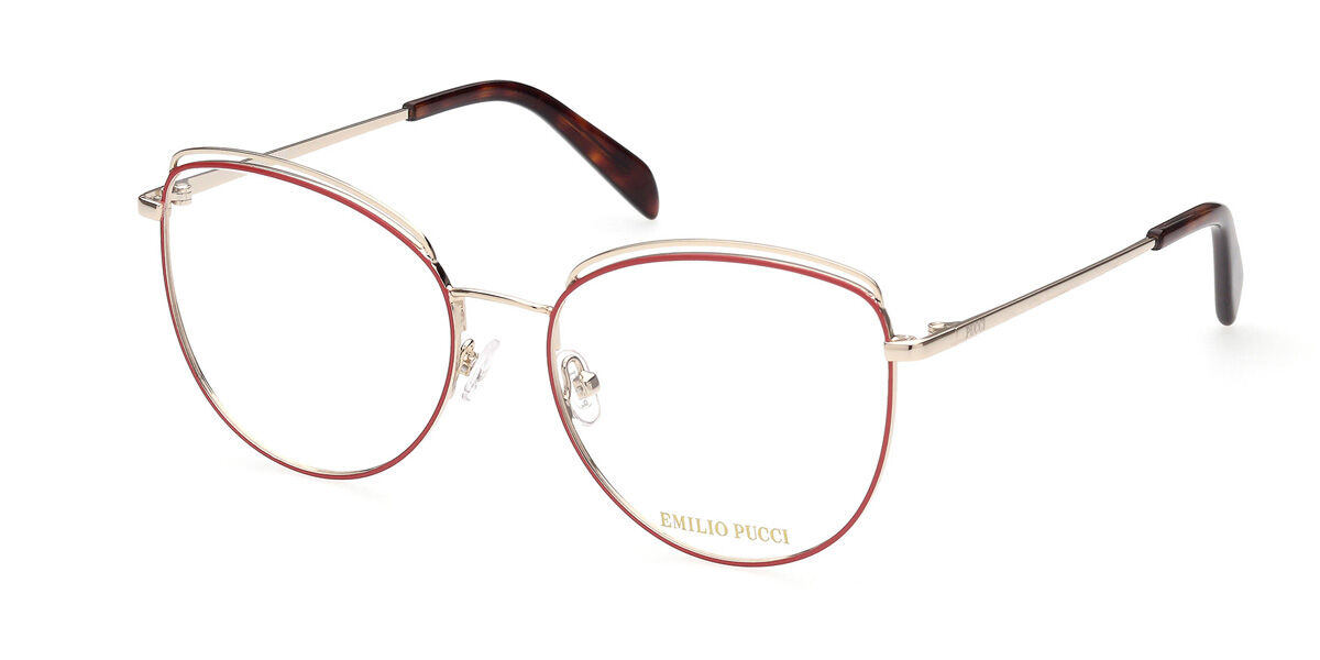 Image of Emilio Pucci EP5168 068 56 Czerwone Damskie Okulary Korekcyjne PL