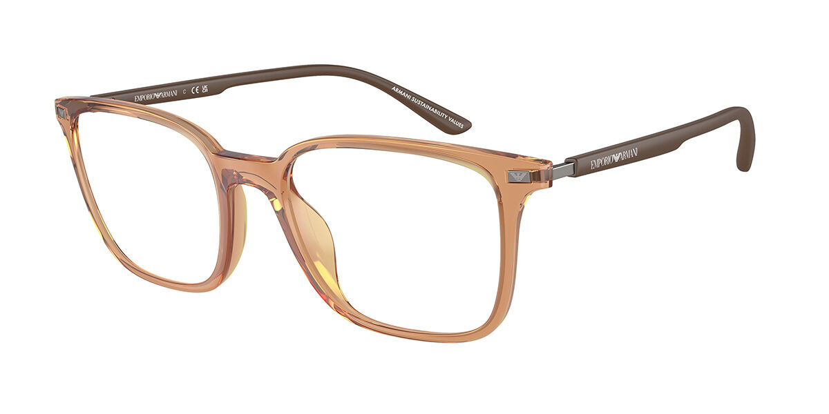 Image of Emporio Armani EA3242U 6110 52 Brazowe Meskie Okulary Korekcyjne PL