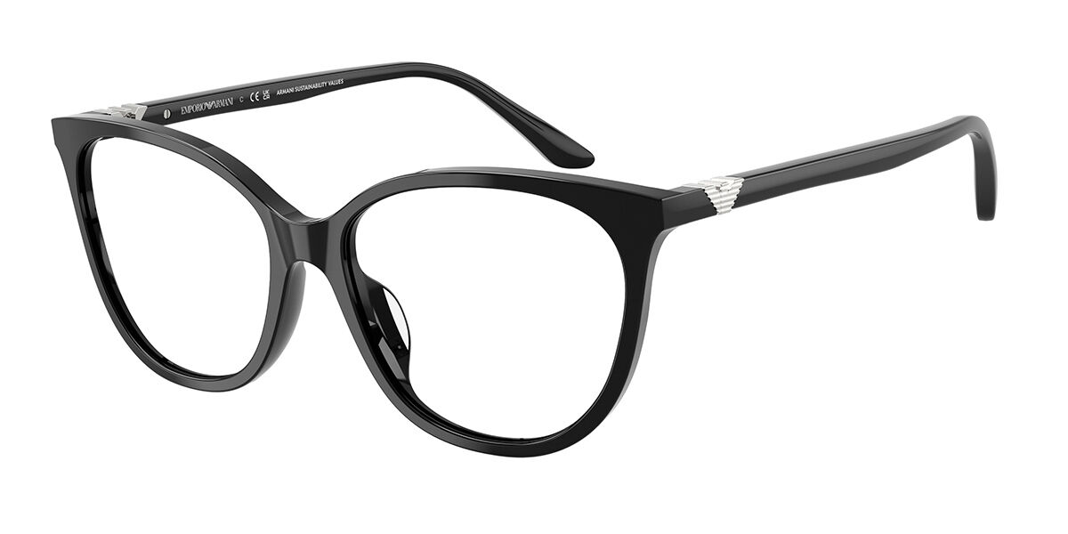 Image of Emporio Armani EA3249U 5017 55 Svarta Glasögon (Endast Båge) Kvinna SEK