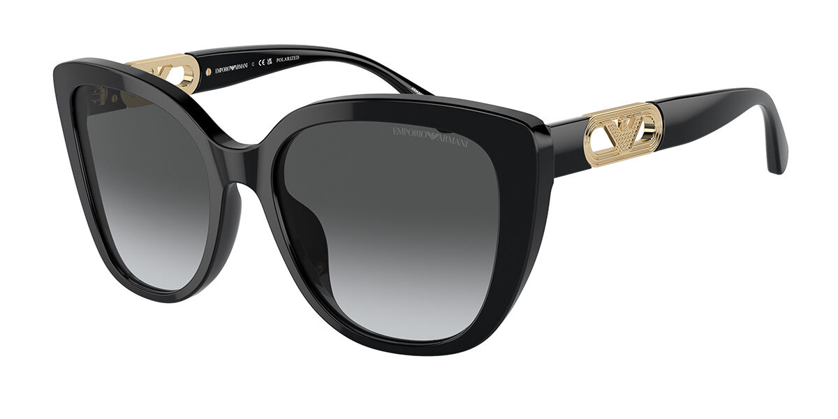 Image of Emporio Armani EA4214U Polarized 50178G 54 Svarta Solglasögon Kvinna SEK