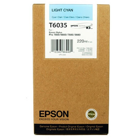 Image of Epson C13T603500 svetlo azúrová (light cyan) originálna cartridge SK ID 13876