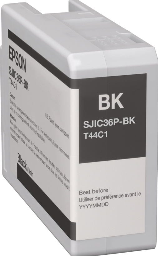 Image of Epson SJIC36P-K C13T44C140 pro ColorWorks černá (black) originální cartridge CZ ID 400340
