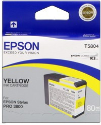 Image of Epson T580400 žlutá (yellow) originální cartridge CZ ID 2365