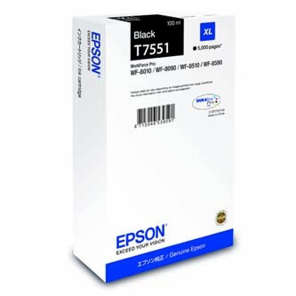 Image of Epson T7551 T755140 čierna (black) originálna cartridge SK ID 8265