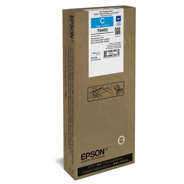 Image of Epson T9452 azurová (cyan) originální cartridge CZ ID 13130