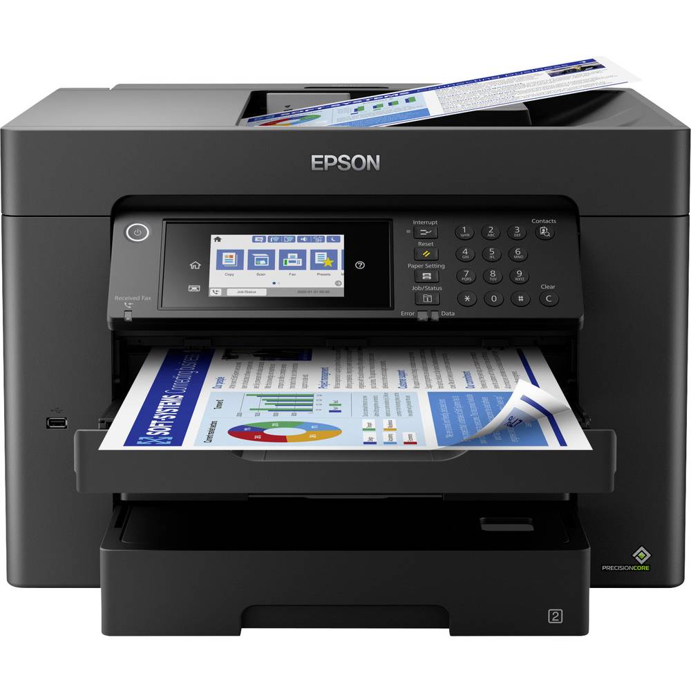 Image of Epson WorkForce WF-7840DTWF Inkjet multifunction printer A3+ Printer Scanner Copier Fax Duplex Wi-Fi USB LAN